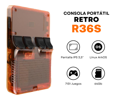 CONSOLA RETRO R36S +10.000 JUEGOS